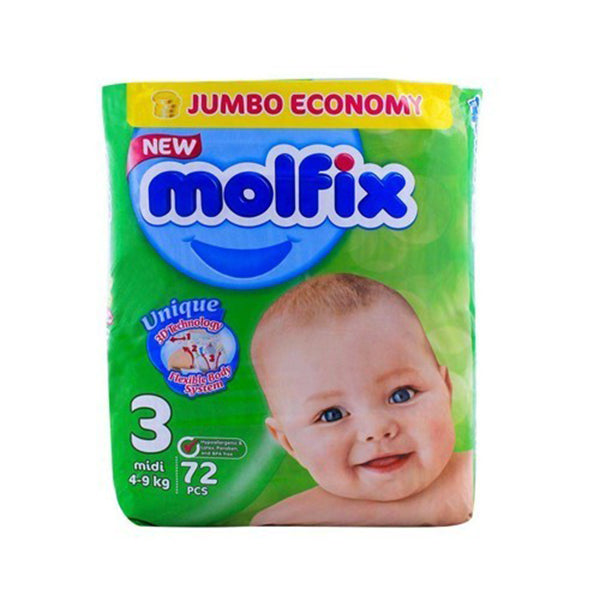 MOLFIX JUMBO ECONOMY 3 MIDI 72PCS