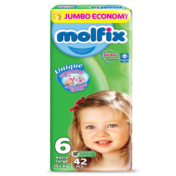 MOLFIX MEGA 6 EXTRA LARGE 60PCS DIAPERS