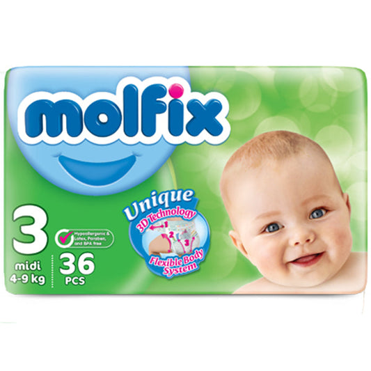 MOLFIX UNIQUE 3D 3 MIDI  36 PCS