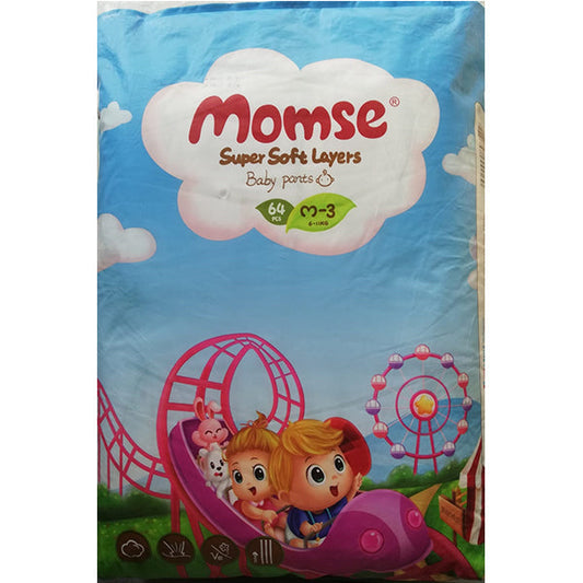 MOMSE BABY PANTS M-3 64PCS