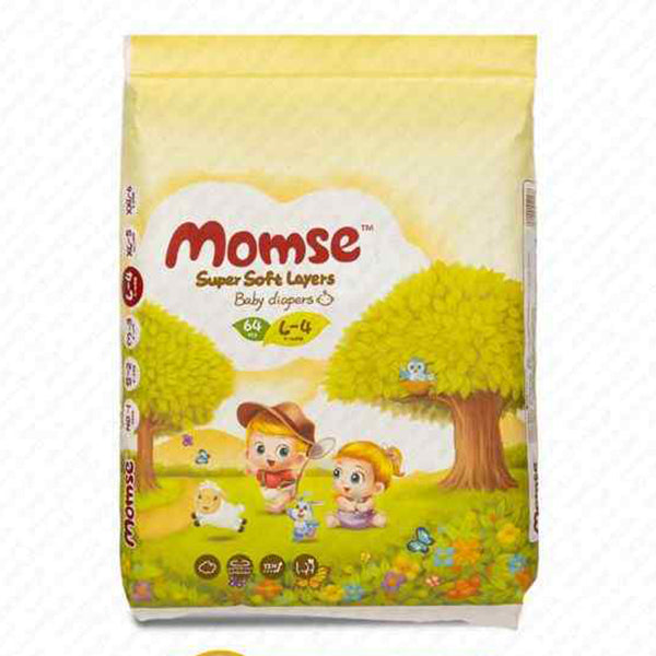 MOMSE DIAPERS LARGE L-4 4PCS