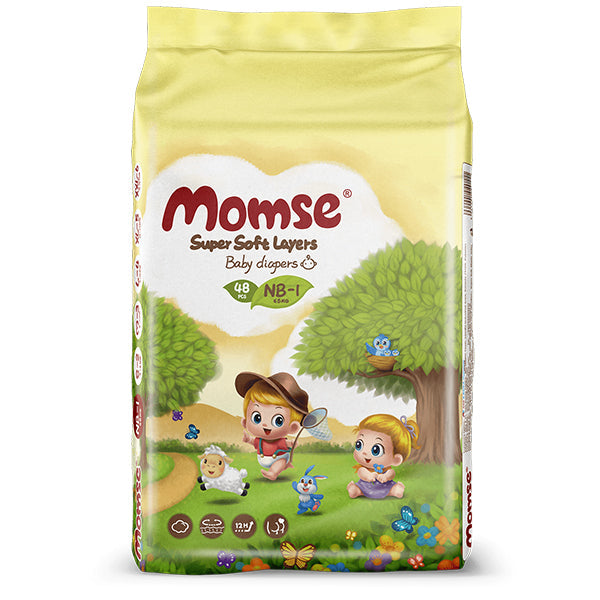MOMSE DIAPERS NB-1 48PCS