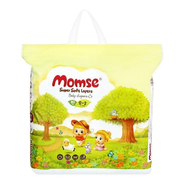 MOMSE DIAPERS SMALL  S-2 40PCS