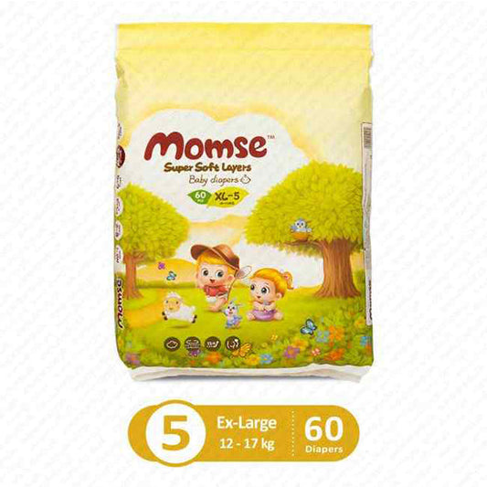 MOMSE DIAPERS XL-5 60PCS