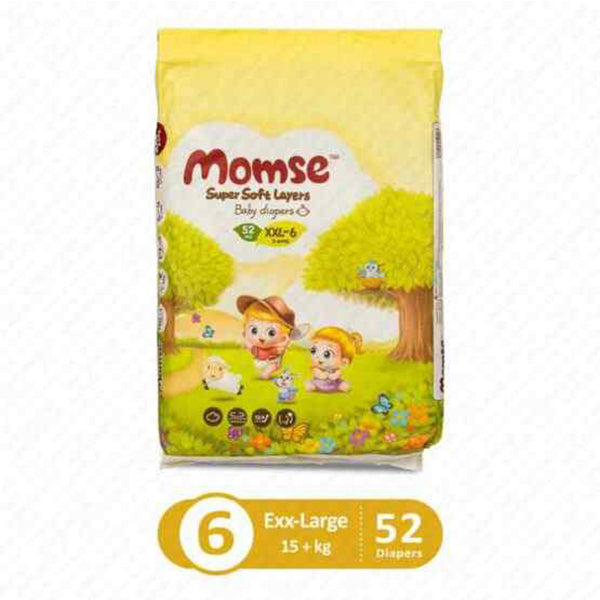 MOMSE DIAPERS XXL-6 52PCS