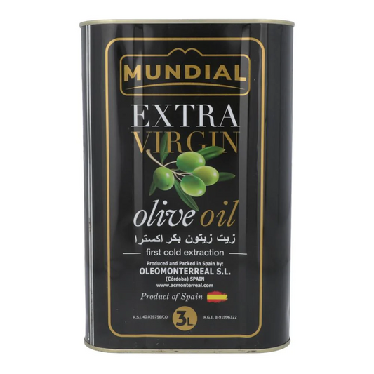MUNDIAL EXTRA OLIVE OIL 3LTR CAN