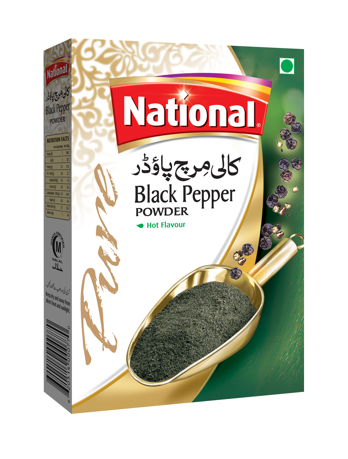 NATIONAL BLACK PEPPER POWDER 50G