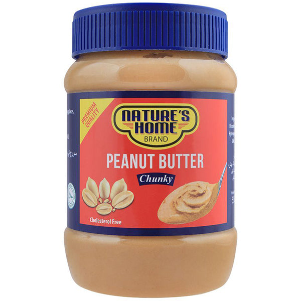 NATURES HOME PEANUT BUTTER CHUNKY 510G