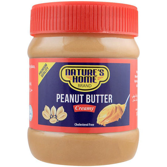 NATURES HOME PEANUT BUTTER CREAMY 340G