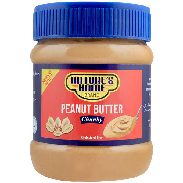 NAUTRES HOME PEANUT BUTTER CHUNKY 340G