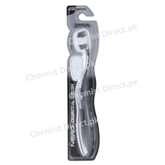 NERO CHARCOAL TWINS TOOTH BRUSH K102 2IN1