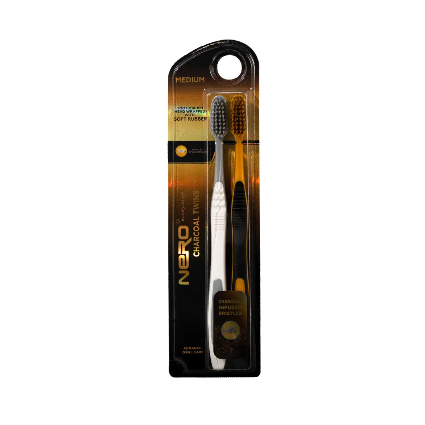 NERO TOOTHBRUSH CHARCOL TWINS