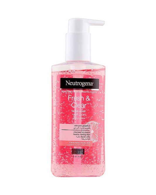 Neutrogena Fresh & Clear Facial Wash 200ml Refreshing Face Wash for Oily & Acne-Prone Skin
