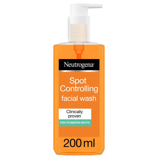 Neutrogena Spot Controlling Facial Wash 200ml - Acne Face Wash for Clear Skin
