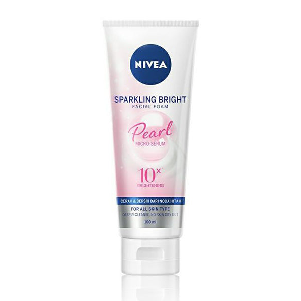 NIVEA SPARKLING BRIGHT PEARL FACIAL FOAM 100ML