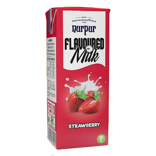 NURPUR FLV MILK STRAWBERRY 200ML