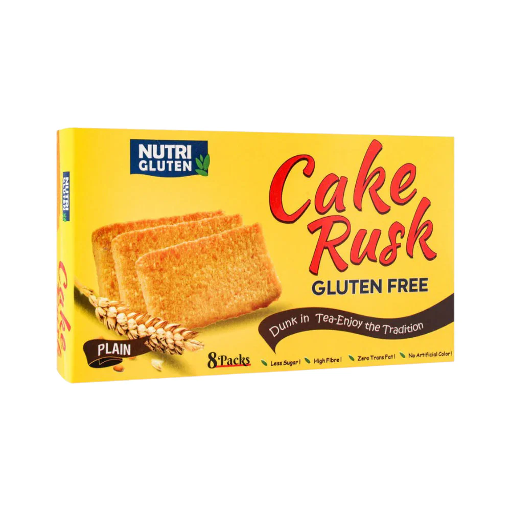 NUTRI GLUTEN FREE CAKE RUSK 165GM