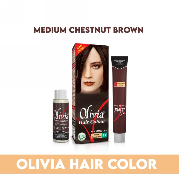 OLIVIA HAIR COLOUR MEDIUM CHESTNUT BROWN 17
