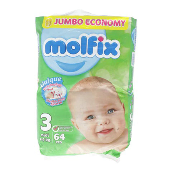 PAMPERS MIDI 5-9KG SIZE 3 64 DIPERS