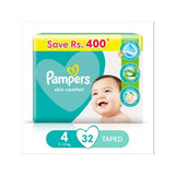 PAMPERS NEW BORN 7-12KG SIZE 4 MAXI  32 DIPERS