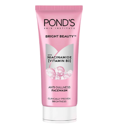 Pond’s Bright Beauty Face Wash 100ml – Anti-Dullness Cleanser with Vitamin B3 for Bright & Glowing Skin