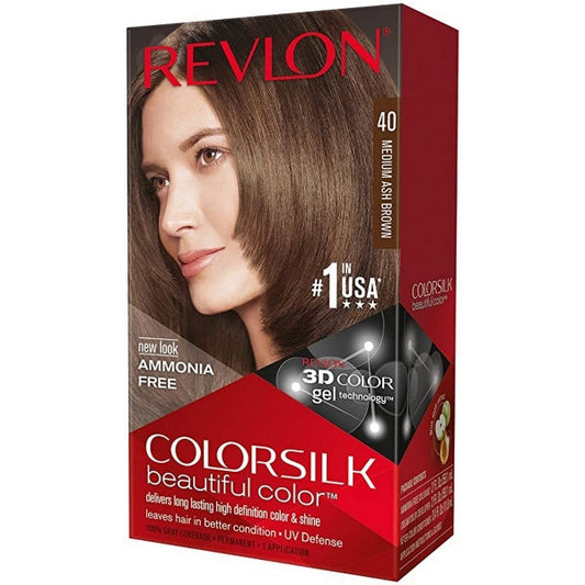REVLON HAIR COLOR SILK 40 MEDIUM ASH BROWN