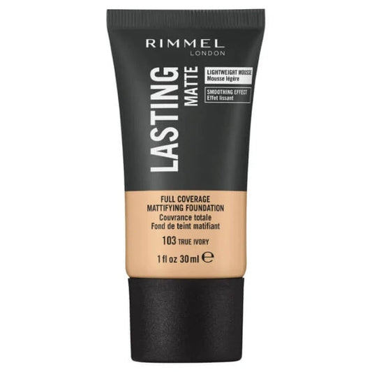 RIMMEL LASTING MATTE FOUNDATION 103 TRUE IVORY 30ML