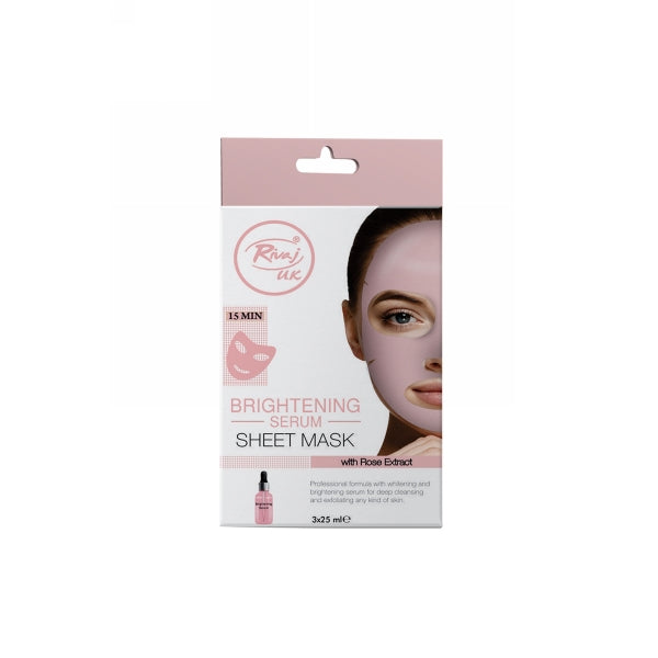 RIVAJ BRIGHTENING SERUM SHEET MASK 3PCS
