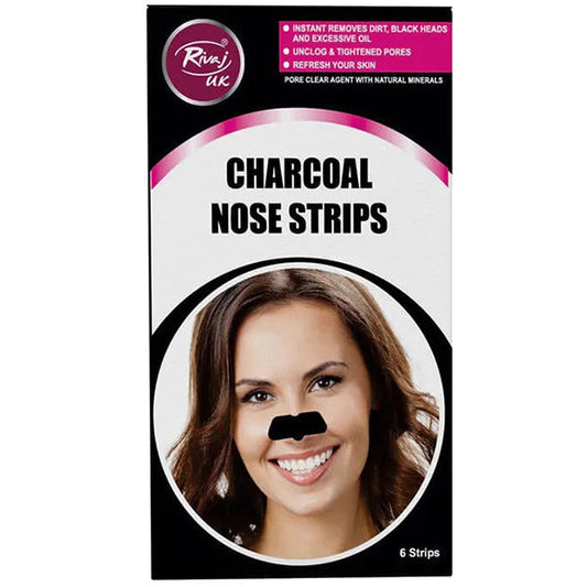 RIVAJ UK CHARCOAL NOSE STRIP 6PCS
