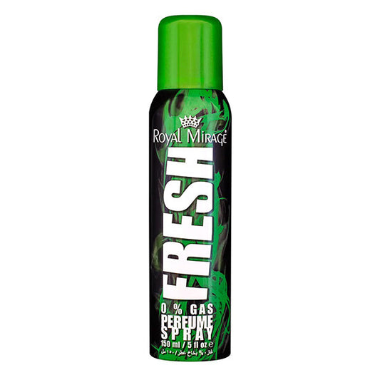 ROYAL MIRAGE FRESH 0% GAS BODY SPRAY 150ML