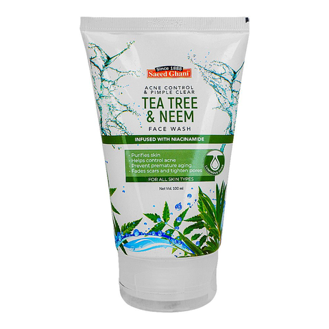 SAEED GHANI TEA TREE & NEEM FACEWASH 100ML