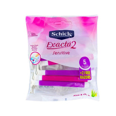 SCHICK EXACTA 2C SENSITIVE 2 (5+2 RAZORS) S