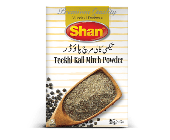 SHAN TEEKHI KALI MIRCH POWDER 25G