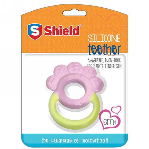 SHIELD SILICONE TEETHER 6+ MONTHS