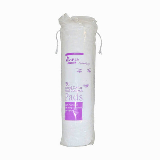 SIMPLY COTTON ROUND PADS 80PCS