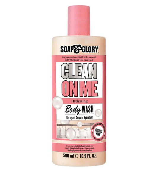 Soap & Glory Clean On Me Body Wash 500ml | Moisturizing Shower Gel