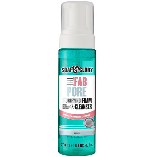 Soap & Glory Fab Pore Purifying Foam Cleanser 200ml | Deep Cleansing Face Wash