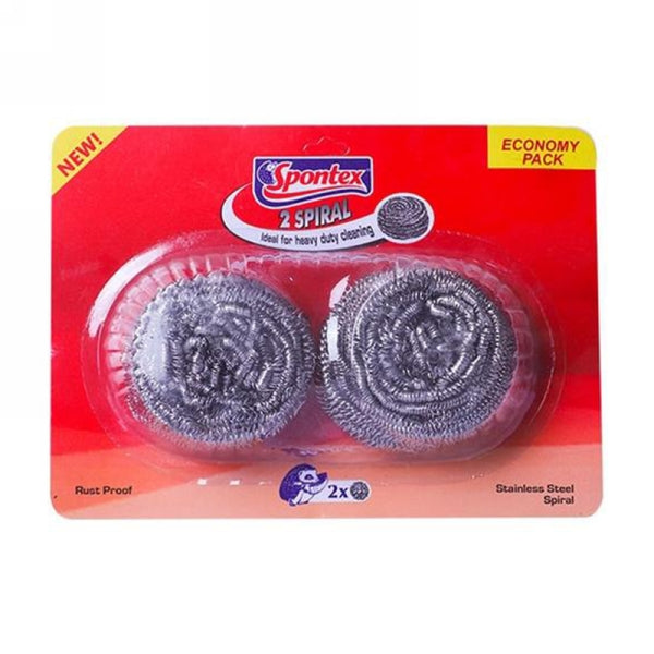 SPONTEX 2 SPIRAL STAINLESS STEEL
