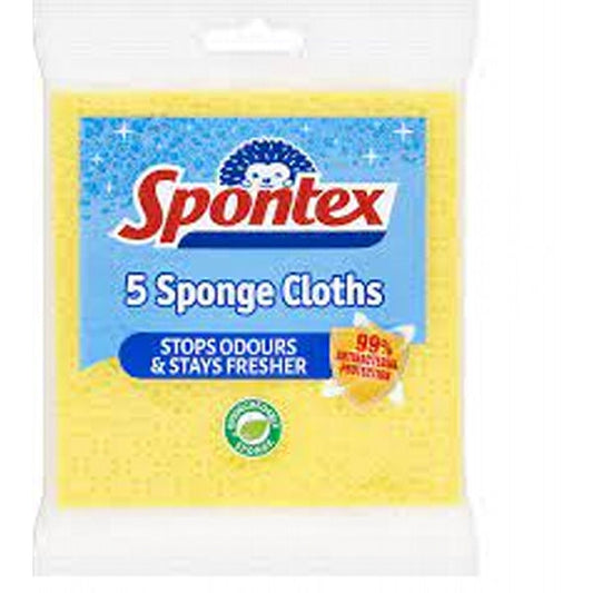 SPONTEX 5SPONGE CLOTHES IMPROVED FORMOULA 5