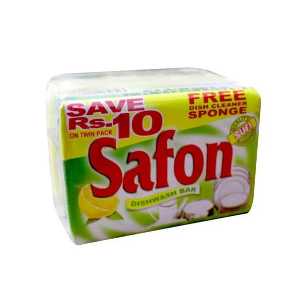 SUFI SAFON DISHWASH BAR 2X195 FREE SPONGE