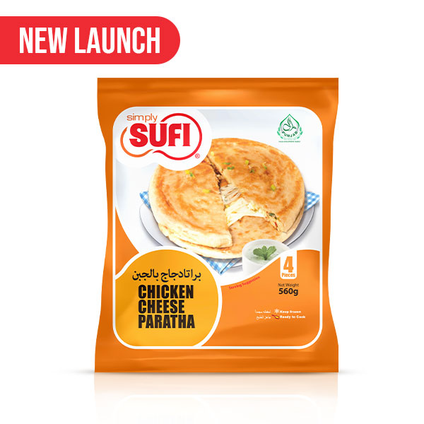 SUFI CHICKEN CHEESE PARATHA 4PCS