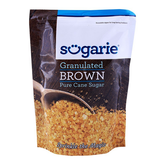 SUGARIE GRANULATED BROWN PURE CAN SUGAR 500G