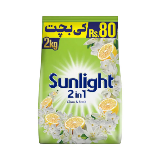 SUNLIGHT CLEAN & FRESH DITERGENT POWDER 2KG