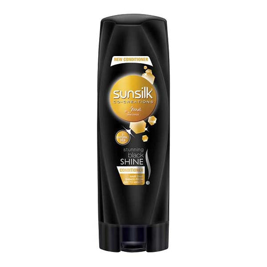 SUNSILK STUNNING BLACK SHINE CONDITIONER 180ML