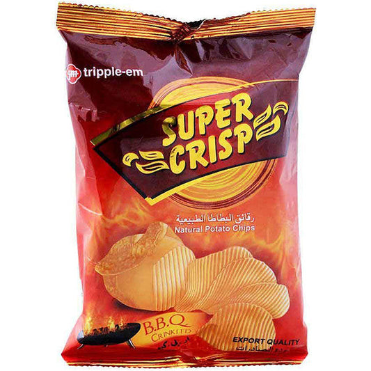 SUPER CRISP BBQ FLAVOUR CHIPS 18GM