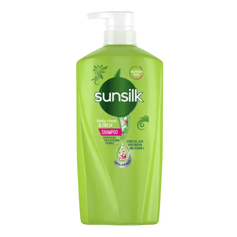 SUNSILK LIVELY CLEAN & FRESH SHAMPOO 625ML
