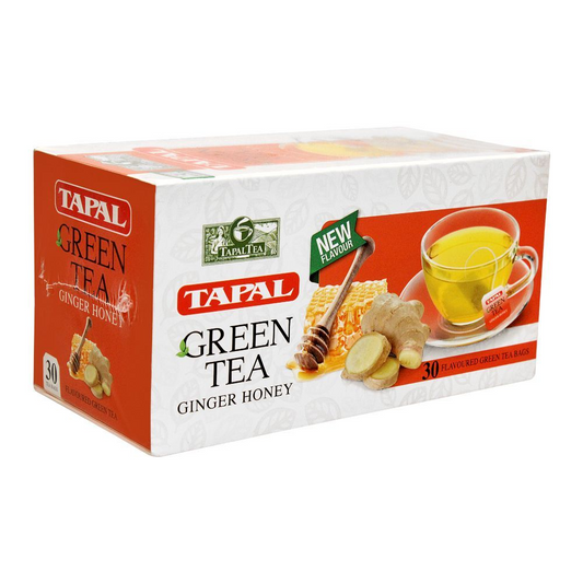 TAPAL GREEN TEA TEABAGS GINGER HONEY 30PCS