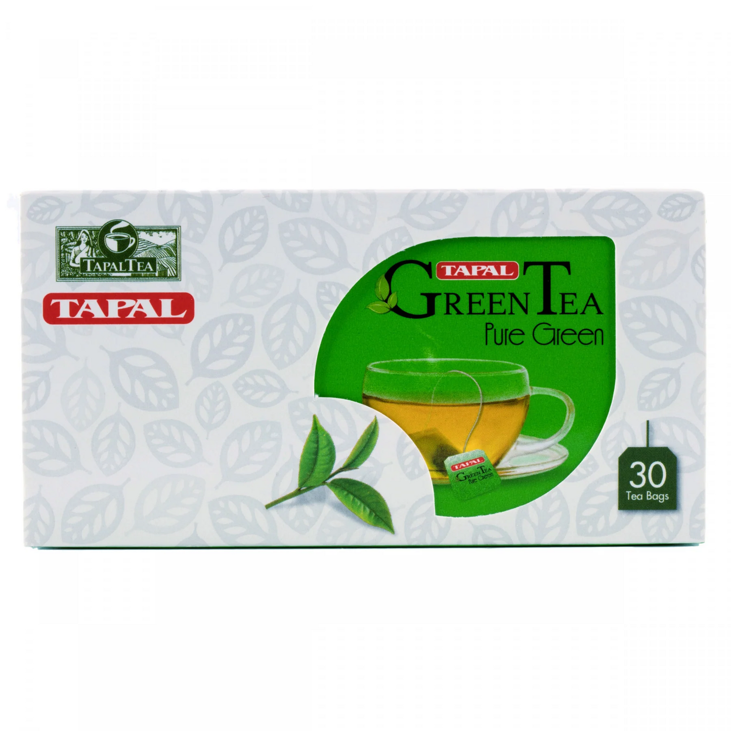 TAPAL GREEN TEA TEABAGS PURE GREEN 30PCS