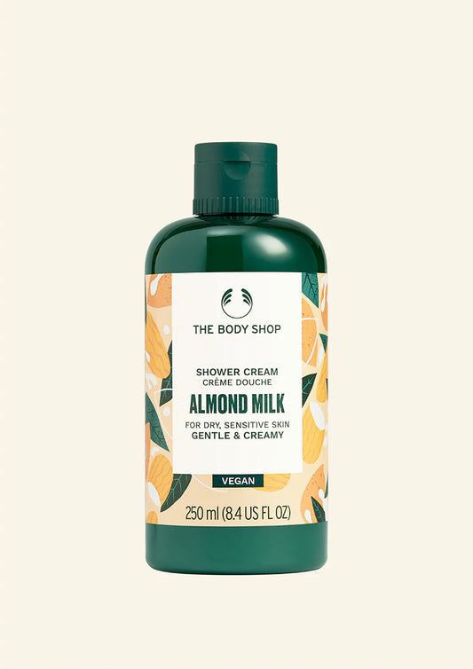 The Body Shop Almond Milk Shower Cream 250ml Gentle Hydrating Body Wash