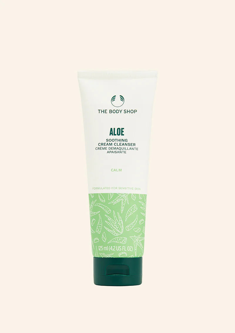 The Body Shop Aloe Soothing Cream Cleanser Calm 125ml Gentle Face Cleanser